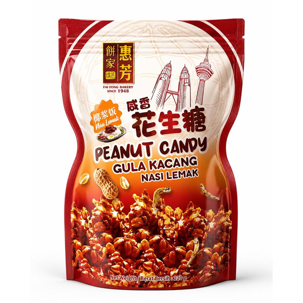 花生糖（椰浆饭口味）Peanut Candy (Nasi Lemak Flavour)