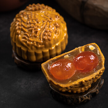 Lotus Paste Double Yolks (Mooncake)